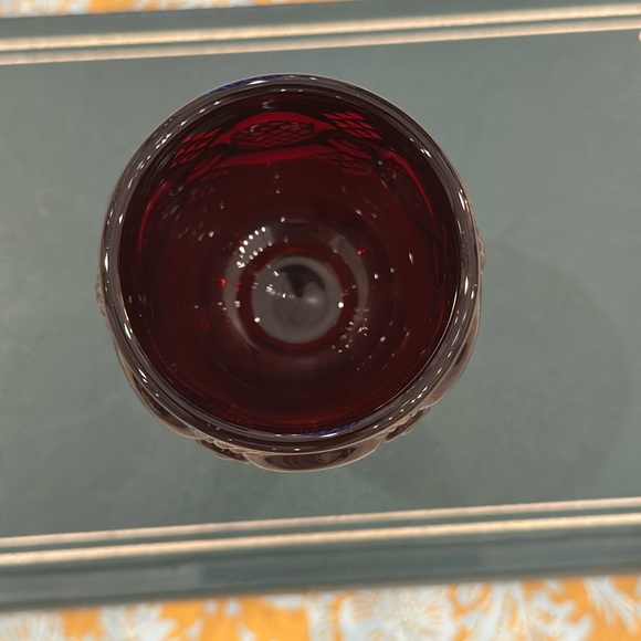 Cape Cod Ruby Wine Glasses by Avon - Picture 6 of 7